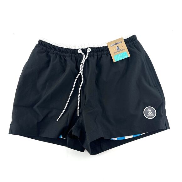 Chubbies Black The Under the Capes Lined Classic Swim Trunk Size S - Picture 6 of 12